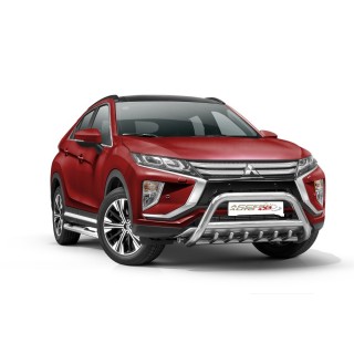 PARE BUFFLE-MITSUBISHI-ECLIPSE-CROSS-2017-AUJOURD'HUI-HOMOLOGUE INOX -  GRILLE