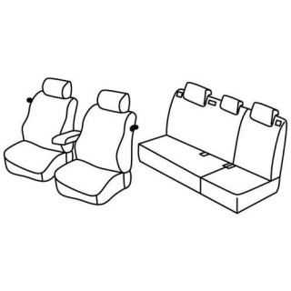 Housses siege auto sur-mesure tissus -VOLKSWAGEN-POLO-FRESH-SPORTLINE-3-PORTES-2014-2017