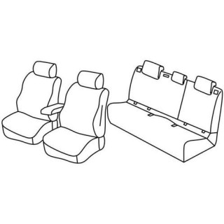Housses siege auto sur-mesure tissus -VOLKSWAGEN-POLO-FAMILY-TRENDTLINE-5-PORTES-2017-AUJOURD'HUI-