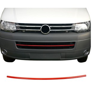 Element grille Calandre Inferieur-VOLKSWAGEN-T5-2010-2015-INOX ROUGE