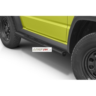 Marche pieds SUZUKI JIMNY-2018-2020 INOX Tubulaire NOIR  76mm