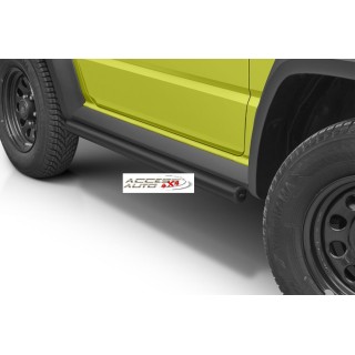 Marche-Pieds-SUZUKI-JIMNY-2019-AUJOURD'HUI INOX Tubulaire NOIR 60mm