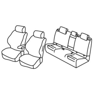 Housses siege auto sur-mesure tissus  -MERCEDES-CLASSE-B-2019-AUJOURD'HUI-