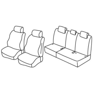 Housses siege auto sur-mesure tissus  -MINI-COUNTRYMAN-R60-2010-2017