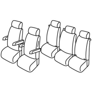 Housses siege auto sur-mesure tissus -VOLKSWAGEN--MULTIVAN-T6-5-PLACES-2015-2019