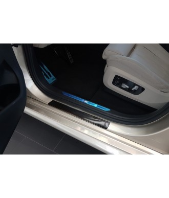 Seuils de porte-BMW-X5-PACK-M-2018-AUJOURD'HUI-CARBONE NOIR 2 PIECES