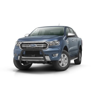 Pare Buffle-FORD-RANGER-2019-AUJOURD'HUI-NOIR-avec barre-HOMOLOGUE