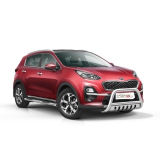 PARE BUFFLE-KIA-SPORTAGE-2018-AUJOURD'HUI-HOMOLOGUE INOX - PLAQU