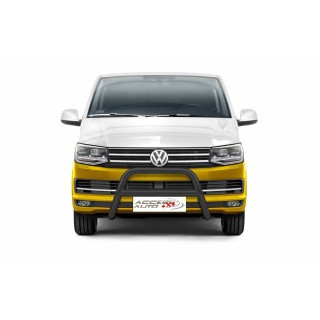 Pare Buffle-VOLKSWAGEN-T6-2015-2019 HOMOLOGUE INOX -NOIR-barre de renfort