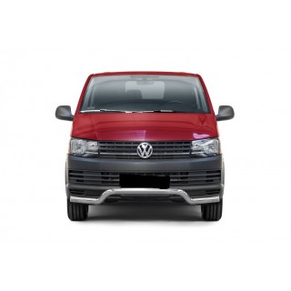 PARE BUFFLE VOLKSWAGEN-T6-2015-2019 HOMOLOGUE INOX NOIR protection basse