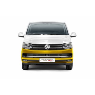 PARE BUFFLE VOLKSWAGEN-T6-2015-2019-HOMOLOGUE INOX NOIR -PROTECTION BASSE