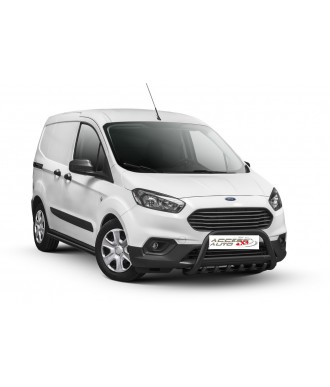 PARE BUFFLE FORD-COURIER-2018-AUJOURD'HUI- HOMOLOGUE INOX NOIR  - GRILLE