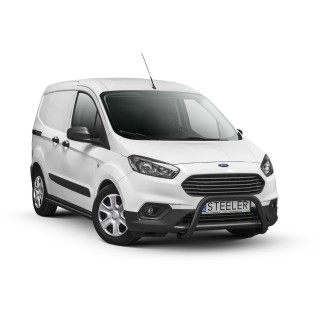 PARE BUFFLE- FORD-COURIER-2018-AUJOURD'HUI- HOMOLOGUE INOX NOIR - 60mm