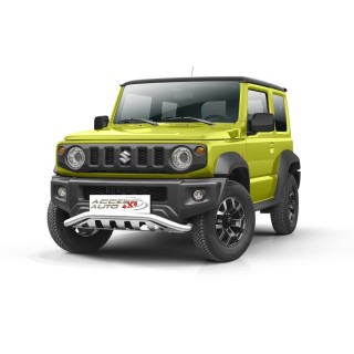 PARE BUFFLE-SUZUKI-JIMNY-2018-AUJOURD'HUI-HOMOLOGUE-INOX PROTECTION BASSE - PLAQUE