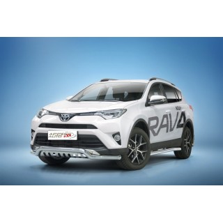 Pare Buffle-TOYOTA-RAV-4-2016-2018-HOMOLOGUE- INOX PROTECTION BASSE GRILLE