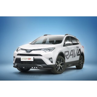 Pare Buffle-TOYOTA-RAV-4-2016-2018-HOMOLOGUE -INOX NOIR-PROTECTION BASSE GRILLE