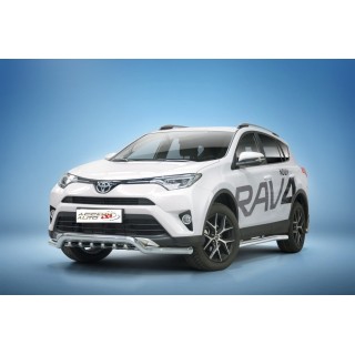 Pare Buffle-TOYOTA-RAV-4-2016-2018-HOMOLOGUE INOX - PROTECTION BASSE -PLAQUE