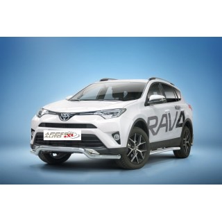 PARE BUFFLE-TOYOTA-RAV-4-2016-2018 HOMOLOGUE INOX - PROTECTION BASSE