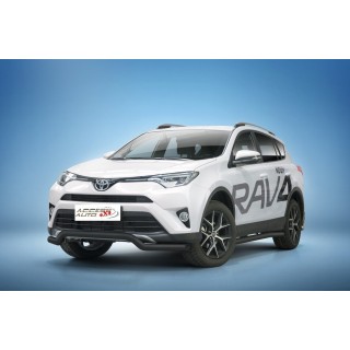 PARE BUFFLE-TOYOTA-RAV-4-2016-2018 HOMOLOGUE INOX NOIR - PROTECTION BASSE 