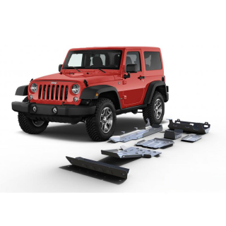 PROTEGE CARTER-JEEP-WRANGLER-3.6L 4-PORTES-2007-2017-INTEGRAL 7-PIECES-ALUMINIUM-6-MM