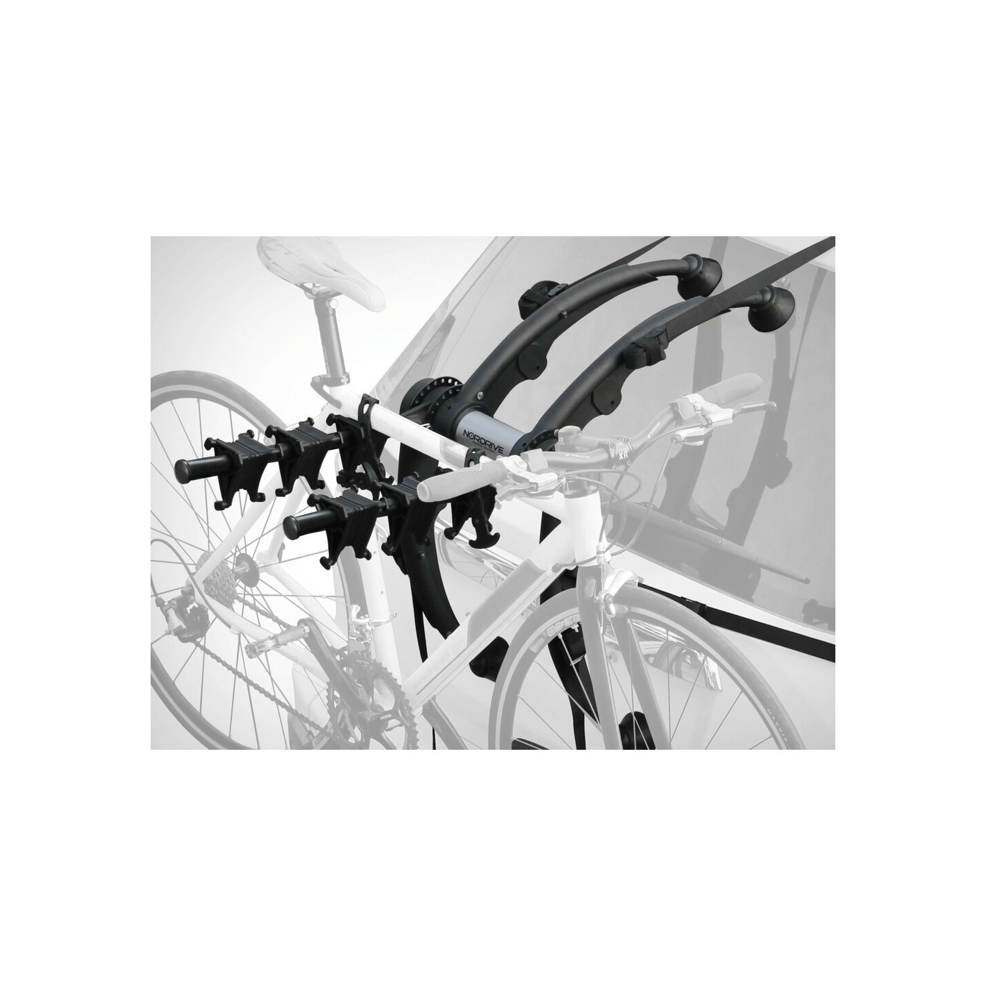 Porte-Vélo Arrière Universel Voiture - 3 Vélos Max, Homologué, Jusqu'à 40 Kg, Pliable Et Robuste