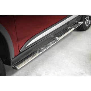 marche pieds-MITSUBISHI-OUTLANDER-2015-2018 INOX OVALE