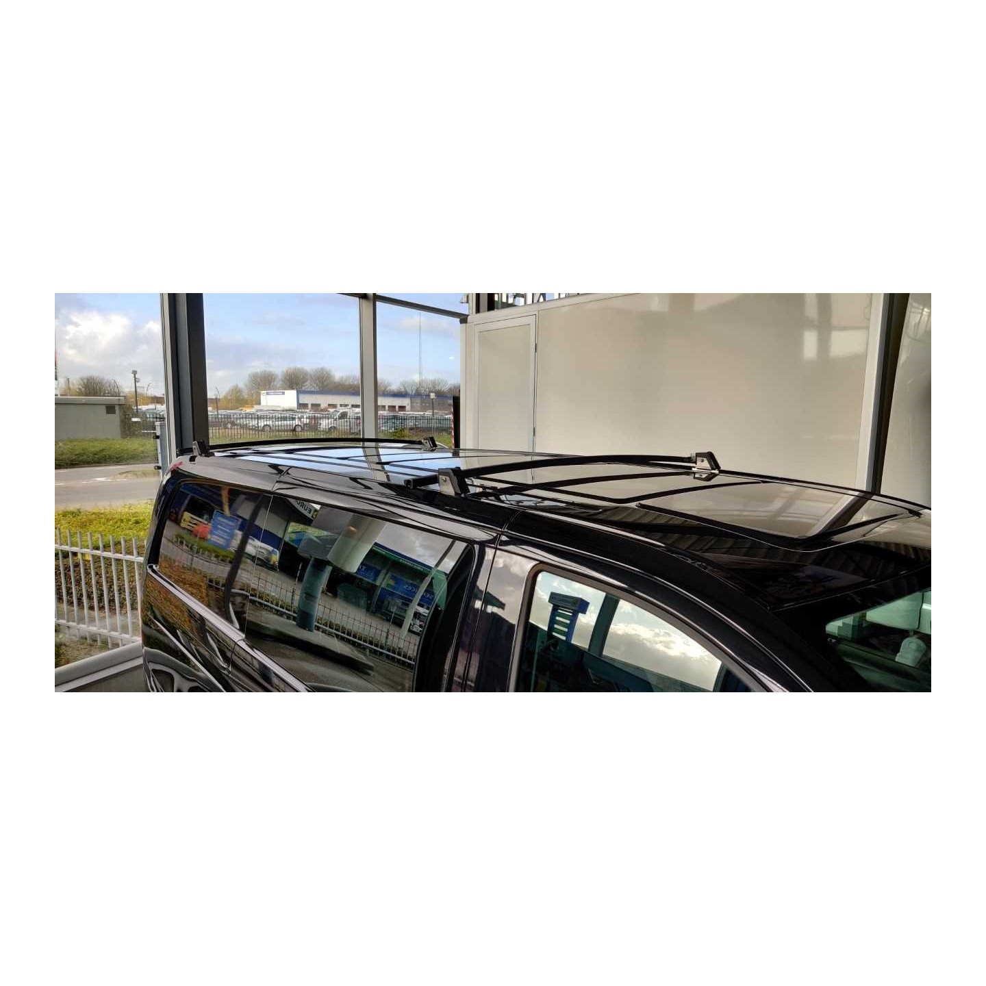 Barres De Toit Aluminium Pour Renault Trafic 3 Long L2 (2014-2025) - Gris, Aérodynamiques, Fixation Facile, Pour Toit à Points Fixes - 8