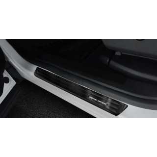 Seuil de porte-CITROEN-C5-AIRCROSS-2018 AUJOURD'HUI-INOX NOIR 4 PIECES