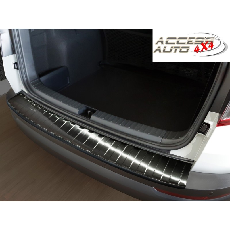CDQSA Protezione Soglia Porta in Acciaio Inox 4 Pezzi per Skoda Kodiaq II 2023 2024 2025 - Fascia Protettiva Resistente ai Graffi e Durevole,A/Black