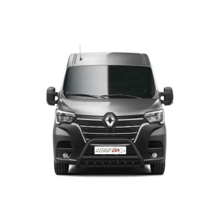 PARE BUFFLE-RENAULT-MASTER-2019-AUJOURD'HUI HOMOLOGUE INOX NOIR- GRILLE