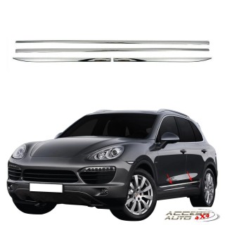 Baguettes de Portes-PORSCHE-CAYENNE-2002-2017 INOX 4 PIECES