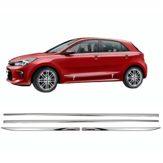 Baguette de Porte KIA RIO 5 portes-2011-2017 INOX 4 PIECES