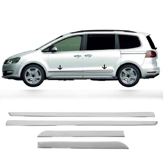 Baguette de Porte VOLKSWAGEN SHARAN 2010-AUJOURD'HUI-INOX 4 PIECES