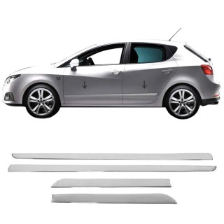 Baguette de Porte SEAT IBIZA 5 PORTES-2010-2017 INOX 4 PIECES