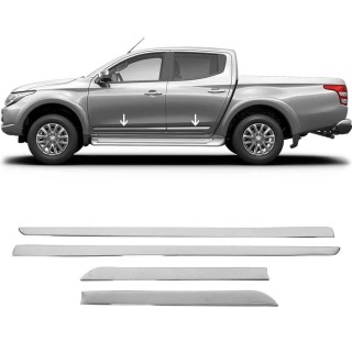 Baguette de Porte-MITSUBISHI L 200 2010-AUJOURD'HUI-INOX 4 PIECES