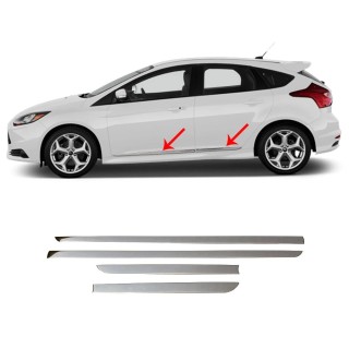 Baguette de Porte-FORD FOCUS-2010-2018- INOX 4 PIECES