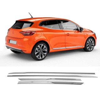 Baguette de Porte-RENAULT-CLIO-2019-AUJOURD'HUI-INOX 4 PIECES