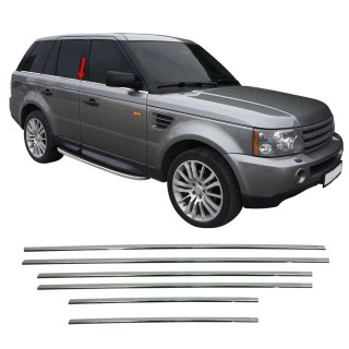 Baguette de Fenetre-RANGE-ROVER-SPORT-2005-2014-INOX CHROME 6 PIECES