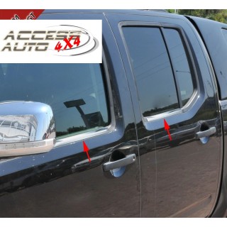 Baguette fenetre NISSAN NAVARA  4 PORTES 2006-2015 INOX CHROME 4 PIECES