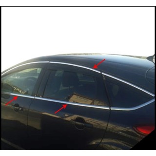 Baguette fenetre FORD FOCUS 2011-2018 5 portes INOX CHROME 12 PIECES