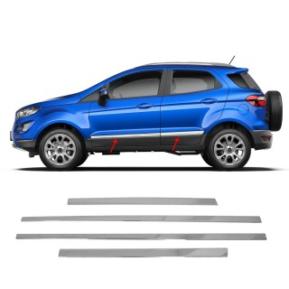 Baguette de porte-FORD-ECOSPORT- 2017-AUJOURD'HUI-INOX CHROME 4 PIECES