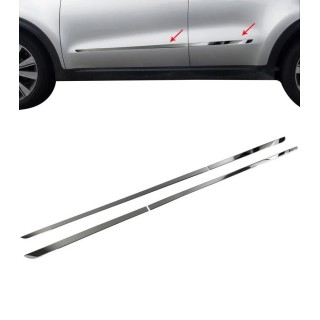 Baguette de porte-KIA SPORTAGE-2010-2015-INOX CHROME 4 PIECES