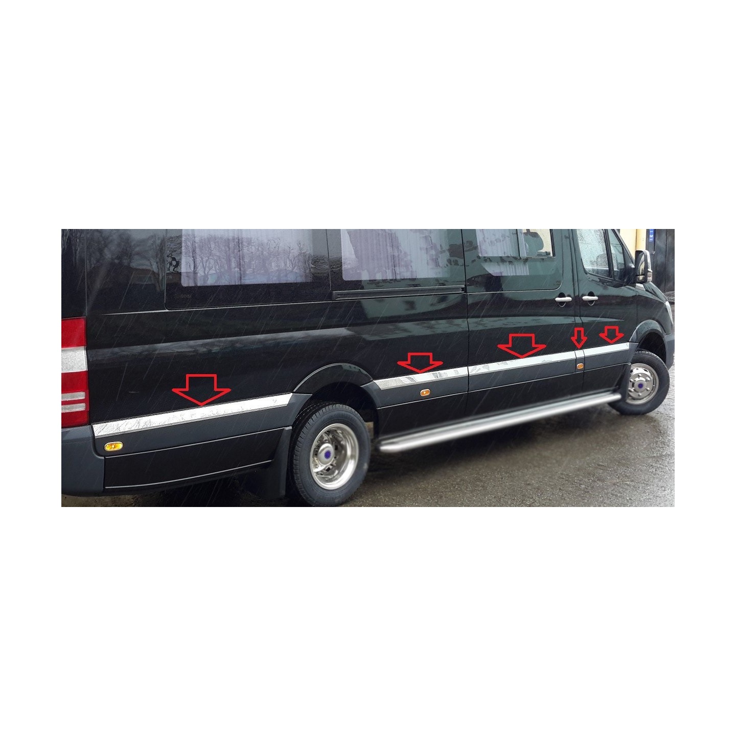 Poignée De Coffre Chromée Inox Pour Sprinter W906 / Crafter 2006-2018
