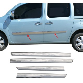 Baguette de porte-RENAULT KANGOO-2008 - 2019 INOX CHROME 4 PIECES