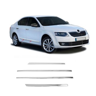 Baguette de Porte-SKODA-OCTAVIA-2013-AUJOURD'HUI-INOX 4 PIECES