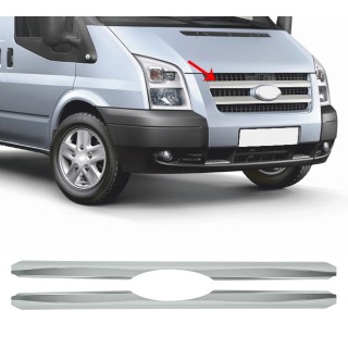 Element Grille Calandre FORD TRANSIT -2006-2014-INOX CHROME 2 PIECES