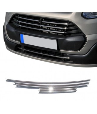 Elements-grille calandre-FORD TOURNEO CUSTOM-2012-2017-INOX CHROME 5 PIECES