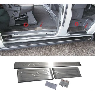 seuil de porte FORD TOURNEO CUSTOM-2012-AUJOURD'HUI-INOX POLI 3 PIECES