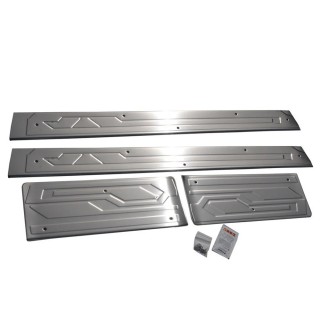 seuil de porte FORD TRANSIT CUSTOM-2012-AUJOURD'HUI-INOX POLI 4 PIECES