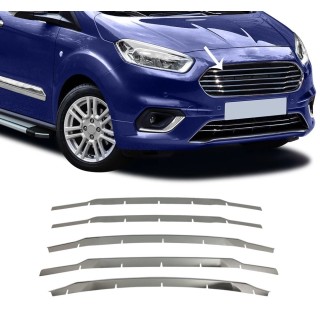 Element Grille Calandre-FORD TRANSIT COURIER-2018-AUJOURD'HUI-INOX CHROME 5 PIECES